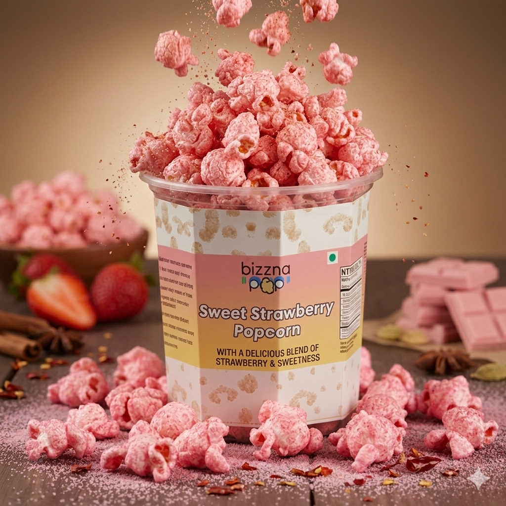 Sweet Strawberry Popcorn